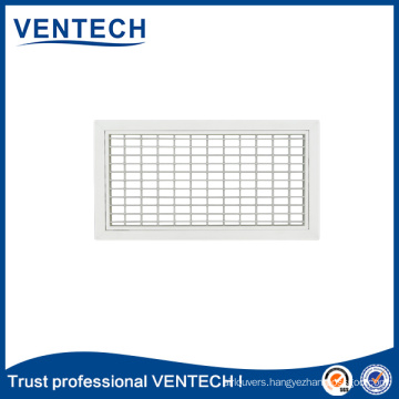 Building Double Deflection Air Grille for HVAC System